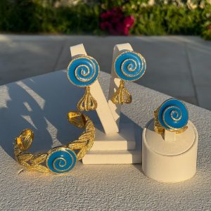 Circle of Hope, Blue Enamel Set